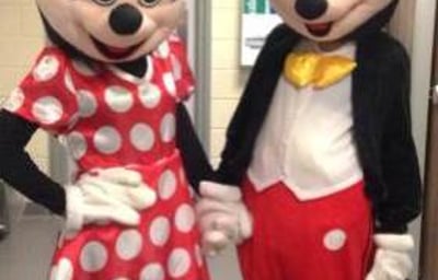 Mickey and Minnie Mouse Mascots