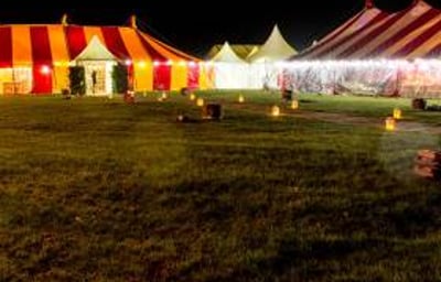 colourful marquee hire