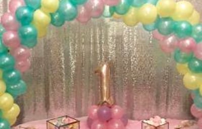 Cake Table Balloon Arch in Hertfordshire, Bedfordshire, Essex & surrounding areas. 