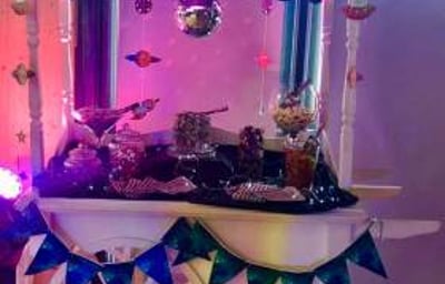 Space Themed Candy Cart hire in Hertfordshire, Bedfordshire, Essex & surrounding areas. 