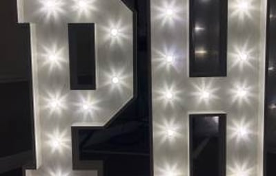 4ft Light Up Letter hire in Hertfordshire, Bedfordshire, Essex & surrounding areas.