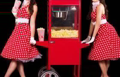 Popcorn machine hire in Hertfordshire, Bedfordshire, Essex & surrounding areas. Perfect for weddings, birthdays & corporate events