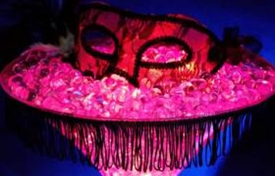 Masquerade Themed Centrepieces in Hertfordshire, Bedfordshire, Essex & surrounding areas. Perfect for weddings, birthdays & corporate events