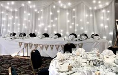 Starlight backdrop hire in Hertfordshire, Bedfordshire, Essex & surrounding areas. Perfect for weddings, birthdays or corporate events