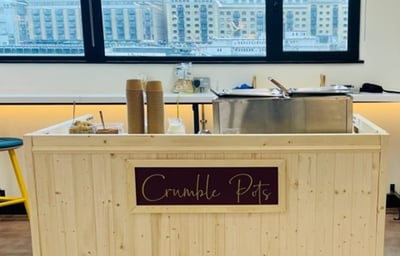 New Crumble Bar Hire  Mobile Desserts from Love Candy Floss 