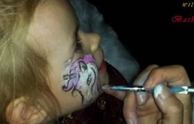 ' Unicorn ' Tattoo Face Painting
