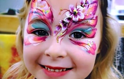 Butterfly face paint by Glitter-Arty Face painting