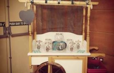 Candy Cart Set Up Ready for Sweets to Be Added 