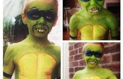 Ninja turtle body paint 