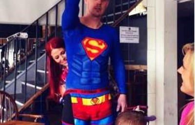 Superman Body Paint 