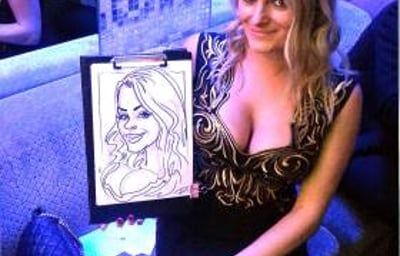 Corporate Event Caricature of a Girl