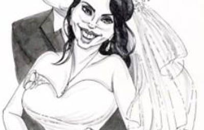 Caricature for Wedding Guests to Sign!