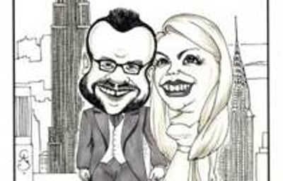 Caricature for Wedding Guests to Sign!