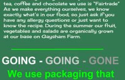 The Deli Truck food and packaging Philosophy