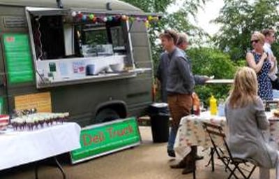 Baptism Party for 80 people overlooking the Weald of Kent