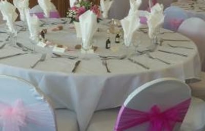 Coombe Golf Club Wedding Breakfast Set Up