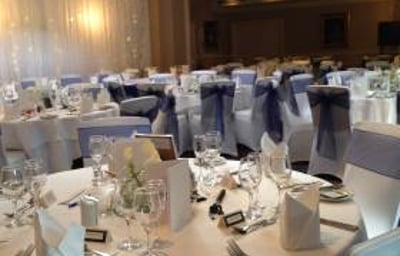 Chilston Park Hotel Venue Decor - Starlight Backdrop, Chair covers & Swagging