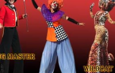 Circus - The Ring Master, Crazy Clown & Wildcat
