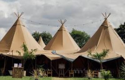 Three giant tipis 1