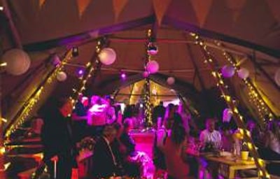 Coloured lights + fairy lights