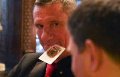 Jody Magician Card in Mouth