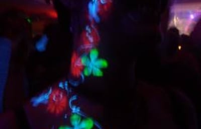 UV painting - Psytrance night, Frome