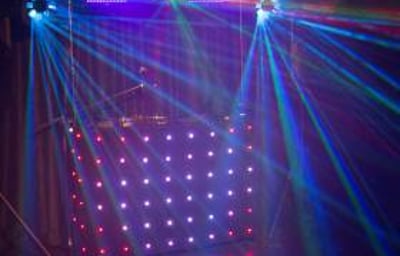 Teen party set up - Ultimate UV Laser Show