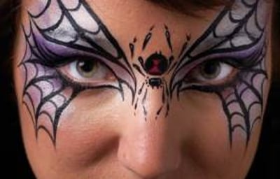 Face paint purple witch