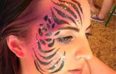 Face paint festival tiger