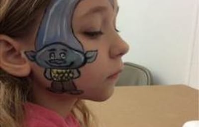 Face paint Trolls Branch