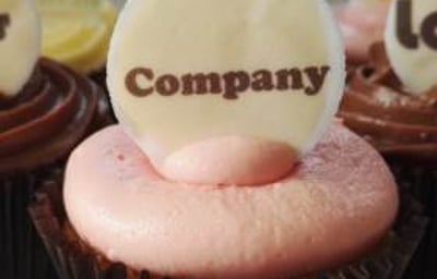 Corporate logo cakes