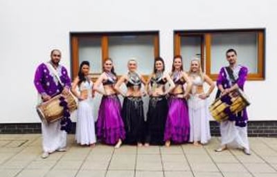 Drummer and Dancers - Bollywood Belles