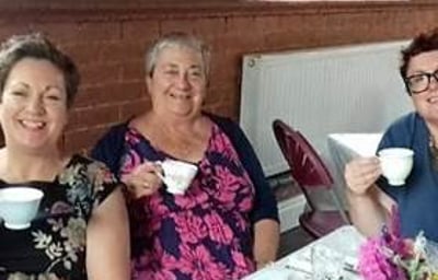 ann and mum afternoon tea