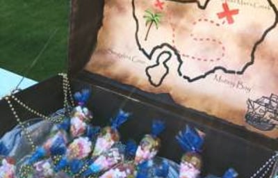 Candy Chest with candy cones