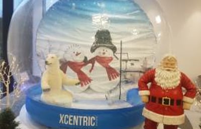 Snow Globe for Christmas Wedding Hire