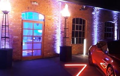 Aston Martin Car Launch - Gas Flamebeaux's - Core Event Hire.jpg