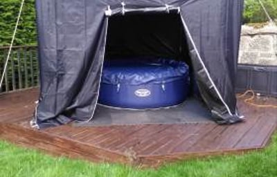 Complimentary walled gazebo