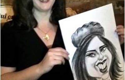 Caricaturist, Woman in Beret