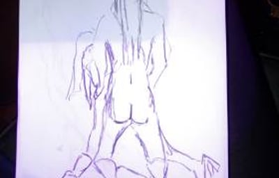 Requested pose - Doggy style with the bride!