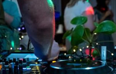 You can even plug one of your channels into a DJ Deck!