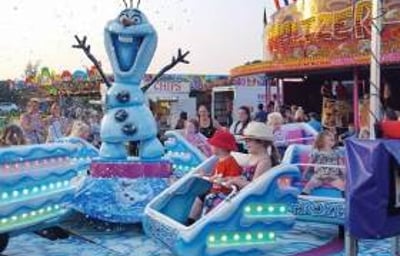 christmas snowtime frozen carousel.