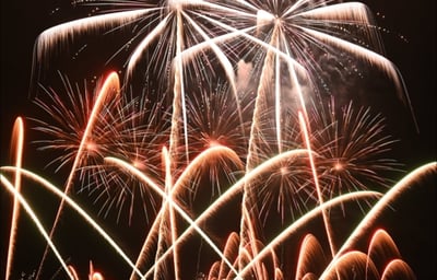 Spectacular fireworks…
