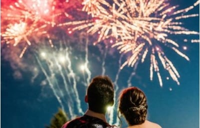 Wedding fireworks…