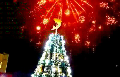 Festive firework displays…