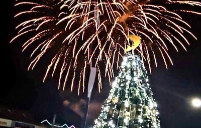 Christmas Lights Switch-On Fireworks