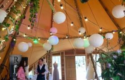 Lanterns and festoo lights