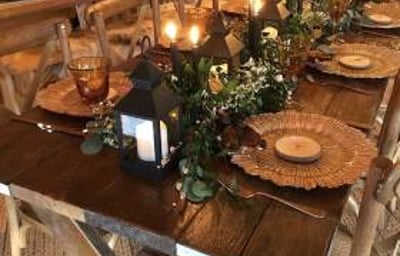 Reclaimed long table