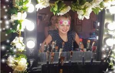 ulie glitter bar wedding flower girl mirror