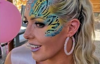 Blue & Yellow Animal Print