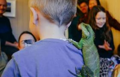 Neptune the water dragon hitching a ride!